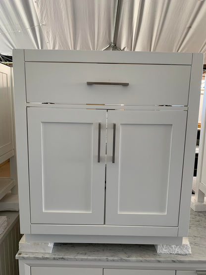 [CLEARANCE] OVE Decors Bailey White 30” Bathroom Vanity [BASE ONLY]
