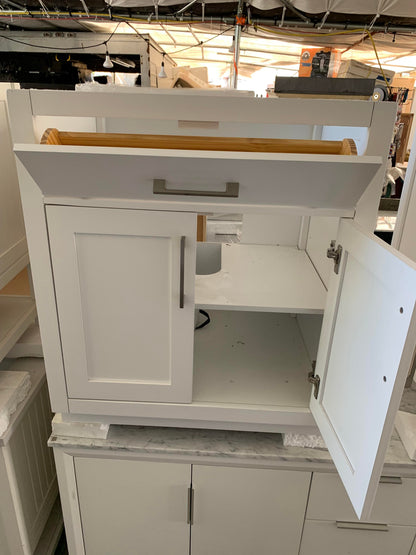 [CLEARANCE] OVE Decors Bailey White 30” Bathroom Vanity [BASE ONLY]