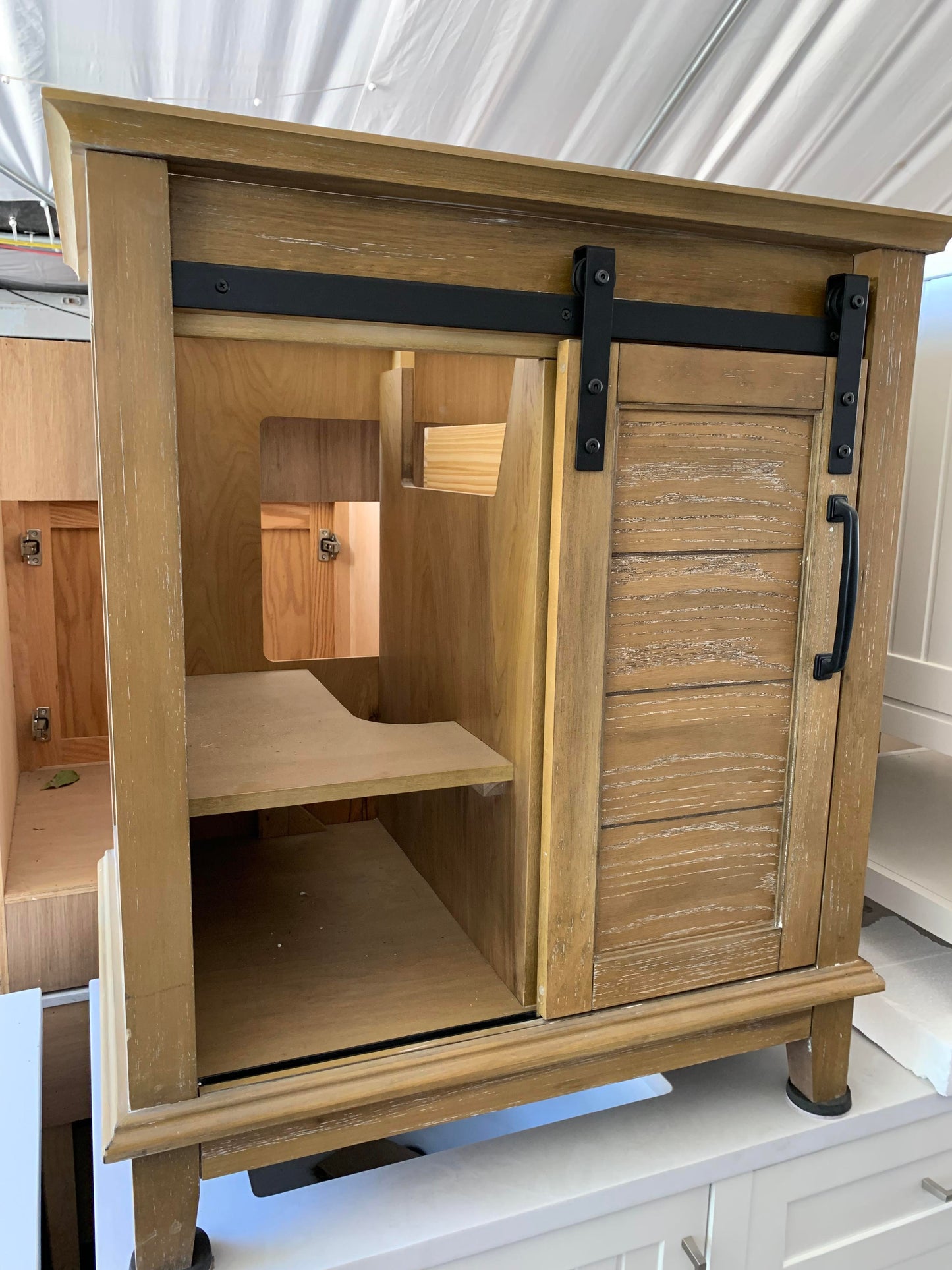 [CLEARANCE] OVE Decors Edenderry Rustic Almond 30” Bathroom Vanity [BASE ONLY]