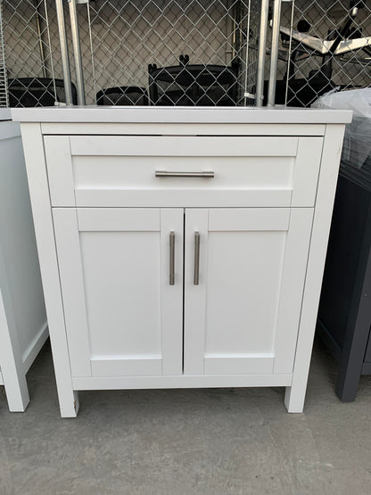 [CLEARANCE] OVE Decors Tahoe White 30” Bathroom Vanity [BASE ONLY]