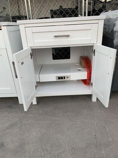 [CLEARANCE] OVE Decors Tahoe White 30” Bathroom Vanity [BASE ONLY]