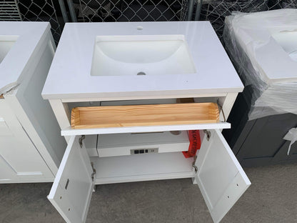 [CLEARANCE] OVE Decors Tahoe White 30” Bathroom Vanity [BASE ONLY]