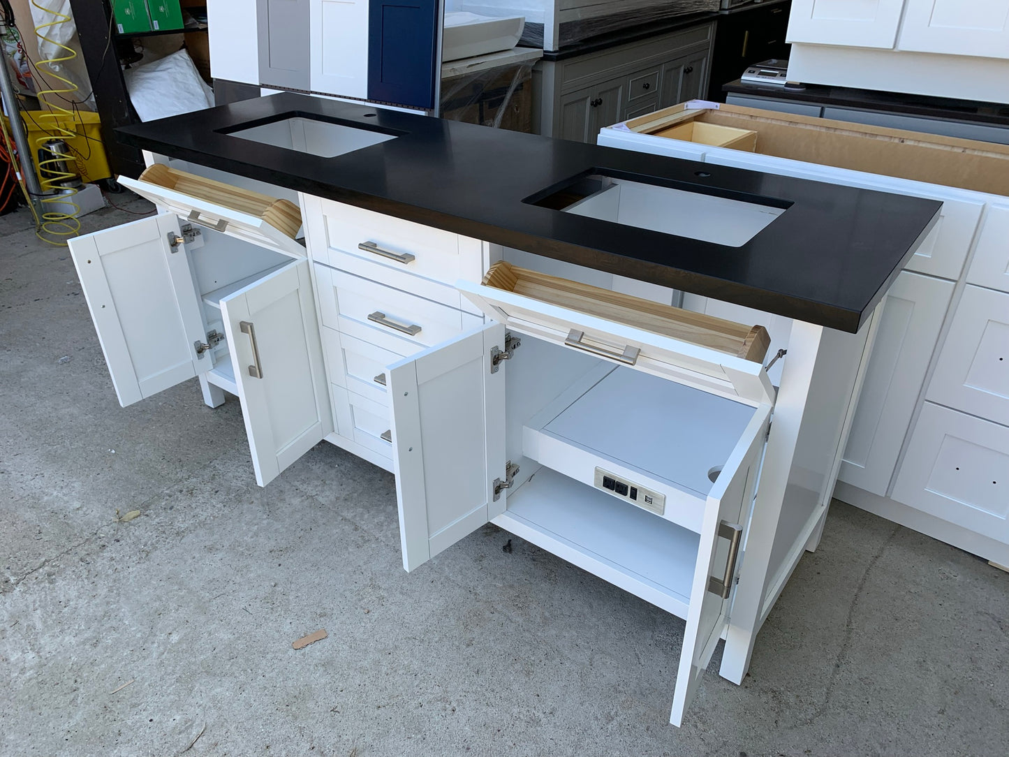 [CLEARANCE] OVE Decors Tahoe White 72” Bathroom Vanity [BASE ONLY]