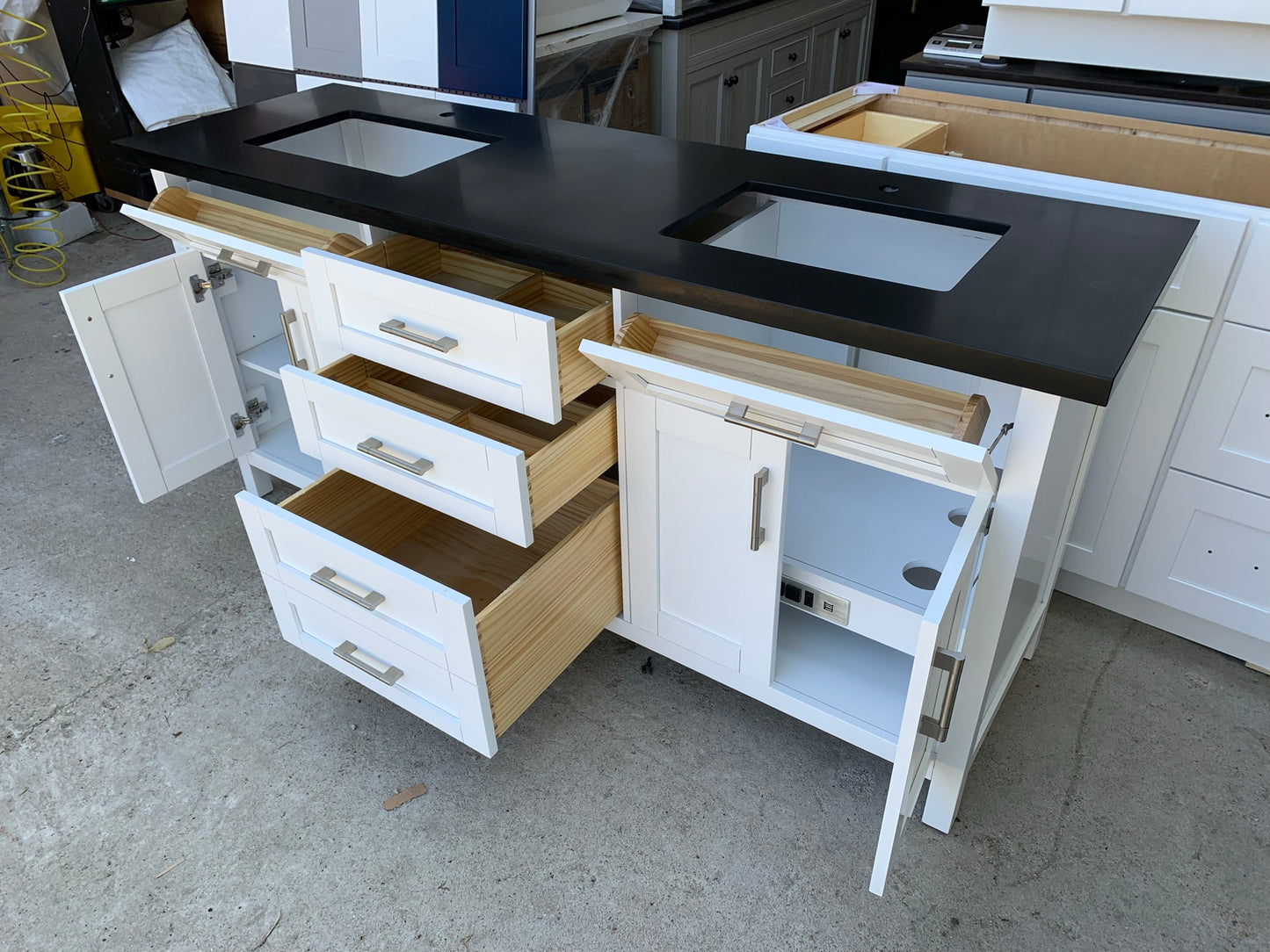 [CLEARANCE] OVE Decors Tahoe White 72” Bathroom Vanity [BASE ONLY]