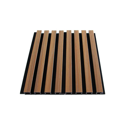 Two-Tone Small Slatted WPC Exterior Decorative Wall Panel