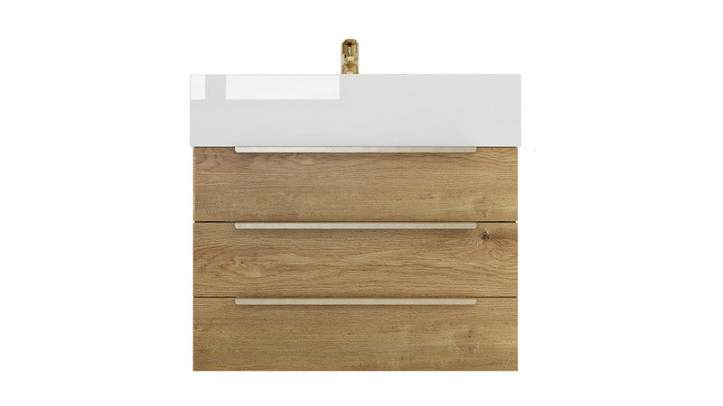 Bethany 24" Wall Mounted Bathroom Vanity with Reinforced Acrylic Integrated Sink Top