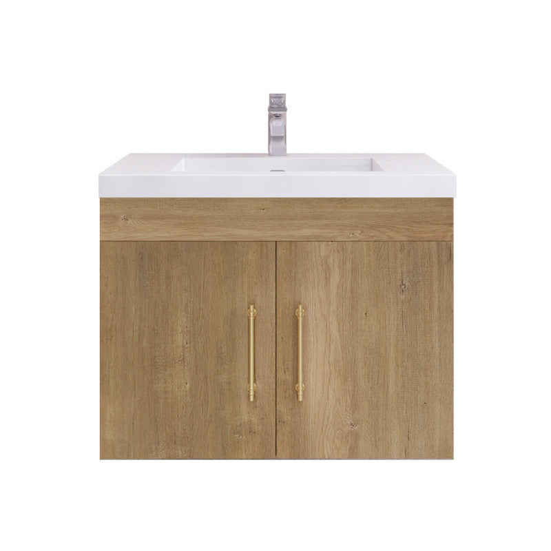 Elsa 30" Wall Mounted Bathroom Vanity with Reinforced Acrylic Integrated Sink Top