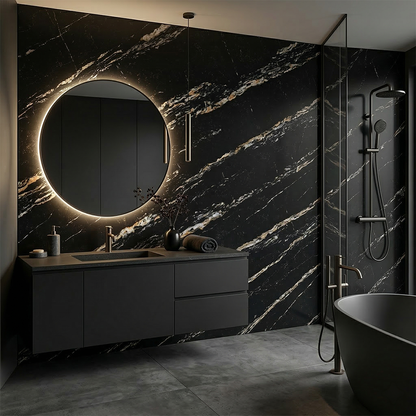 Obsidian Quartz Slab