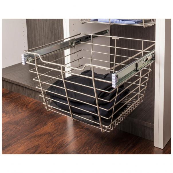 Tate Closet Pullout Basket with Slides