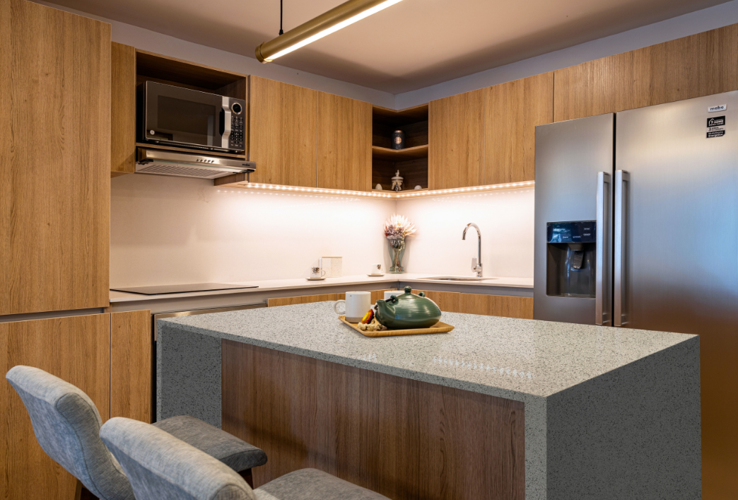 Pepper Grey Quartz Slab