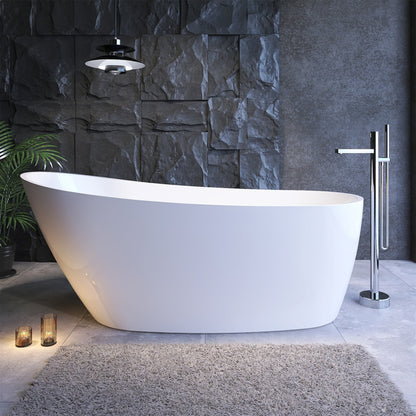 Freestanding Bathtub – Glossy White – Suri