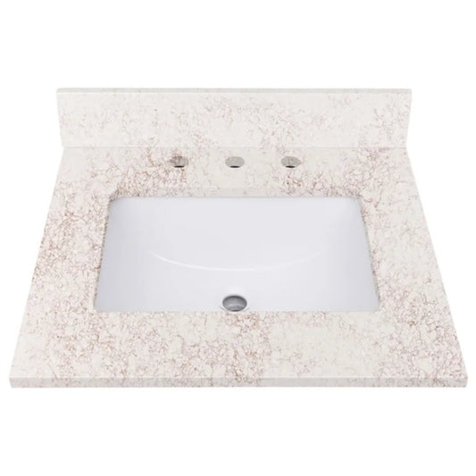 Alluring Beige Quartz Vanity Top