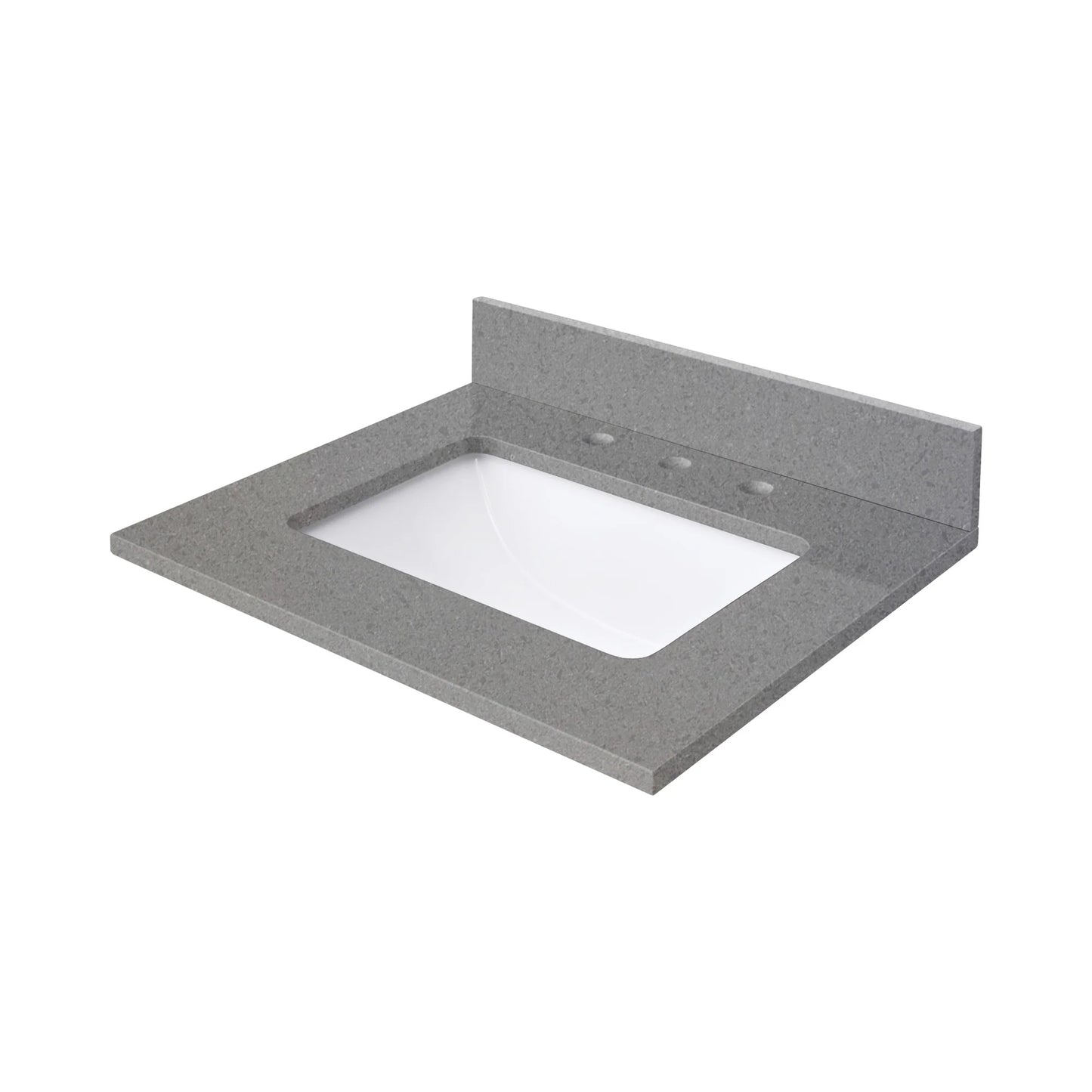 Contrail Matte Grey Quartz Vanity Top