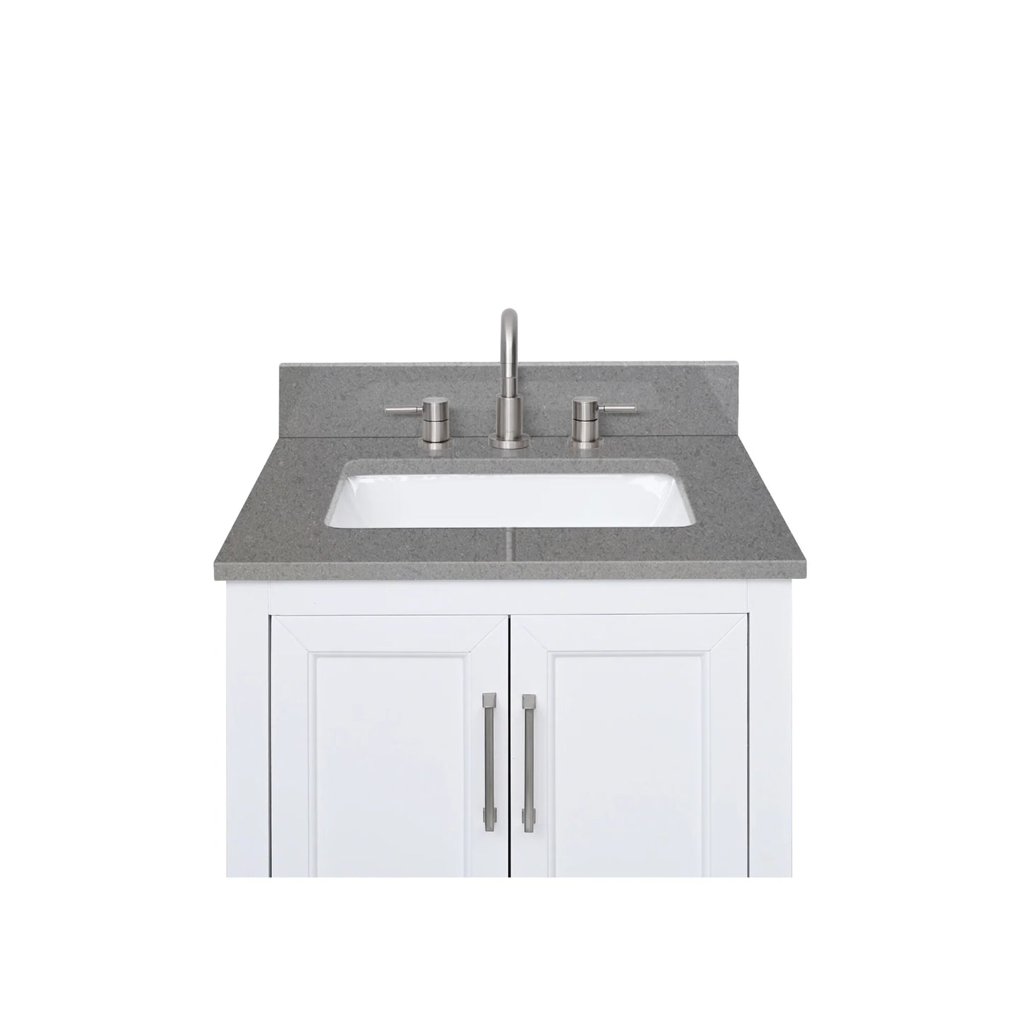 Contrail Matte Grey Quartz Vanity Top