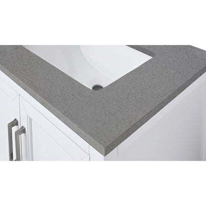 Contrail Matte Grey Quartz Vanity Top