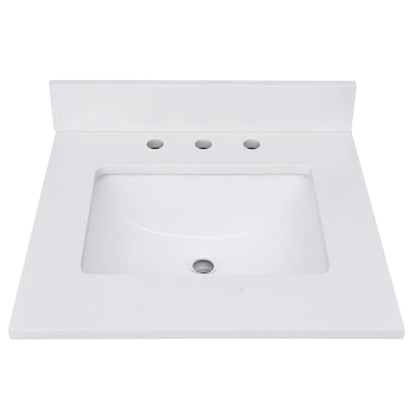 Everest White Quartz Vanity Top