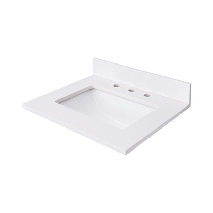 Everest White Quartz Vanity Top