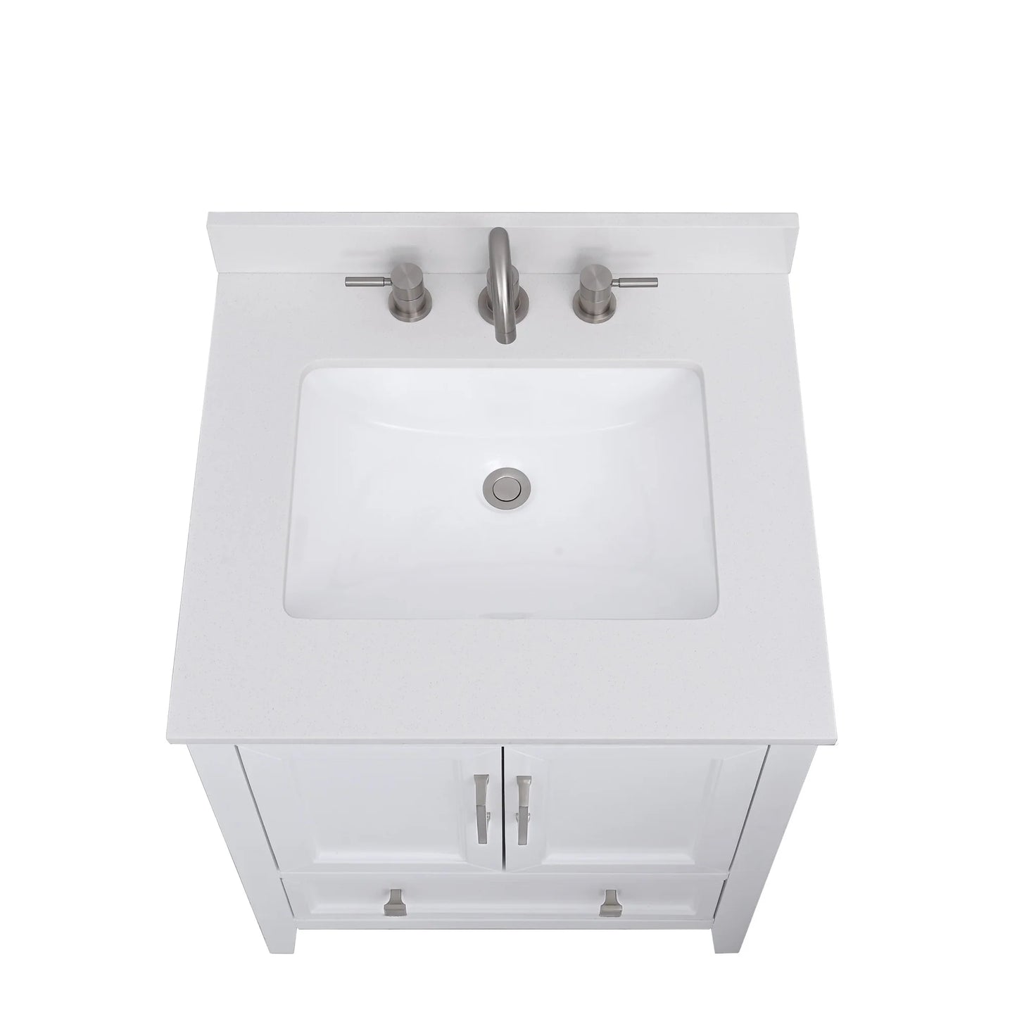 Everest White Quartz Vanity Top