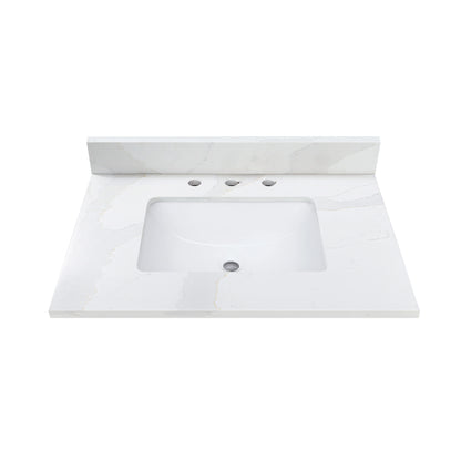 Calacatta White Quartz Vanity Top