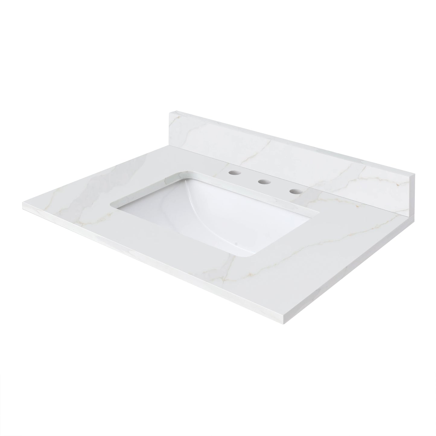 Calacatta White Quartz Vanity Top