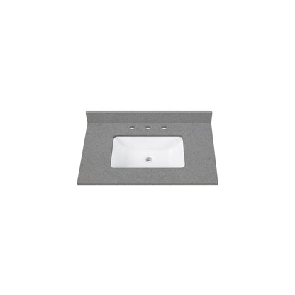 Contrail Matte Grey Quartz Vanity Top