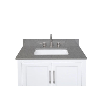 Contrail Matte Grey Quartz Vanity Top