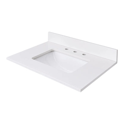 Everest White Quartz Vanity Top