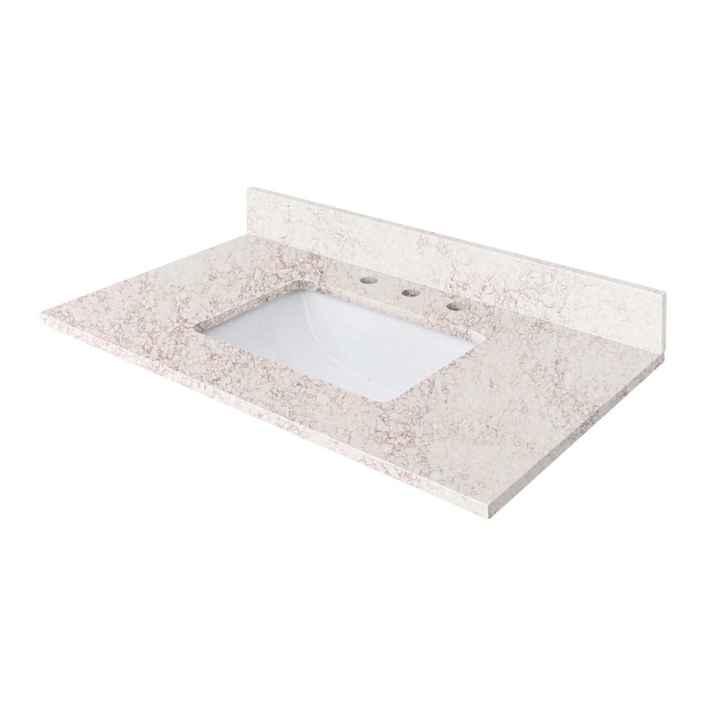 Alluring Beige Quartz Vanity Top