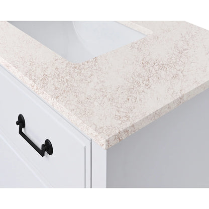 Alluring Beige Quartz Vanity Top