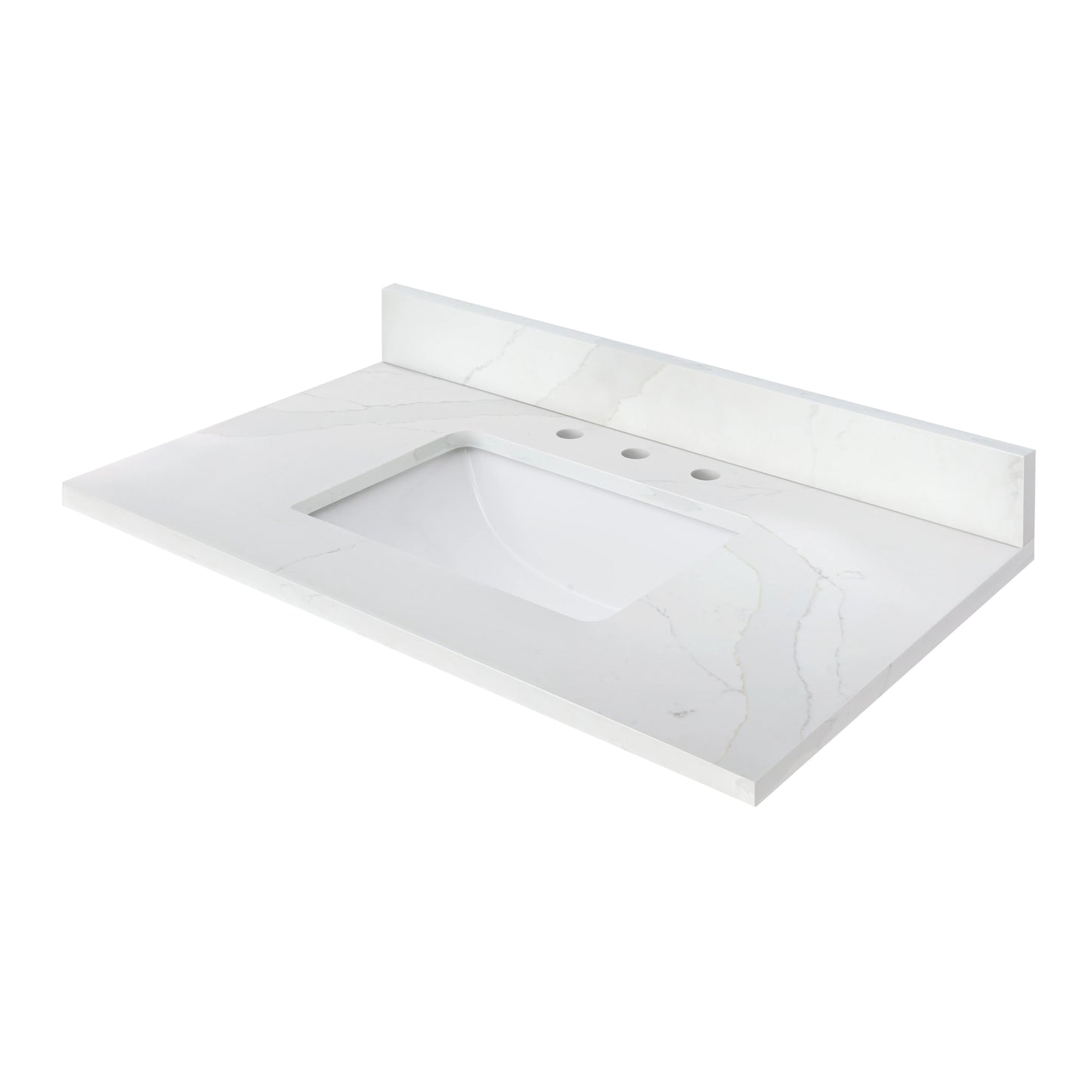 Calacatta White Quartz Vanity Top