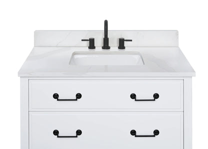 Calacatta White Quartz Vanity Top