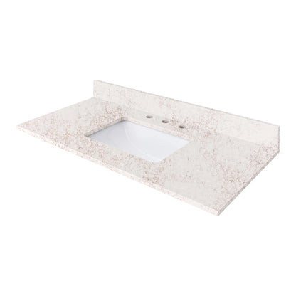 Alluring Beige Quartz Vanity Top