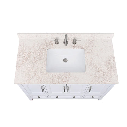 Alluring Beige Quartz Vanity Top