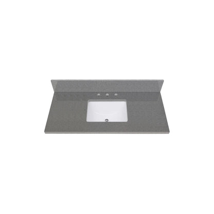 Contrail Matte Grey Quartz Vanity Top