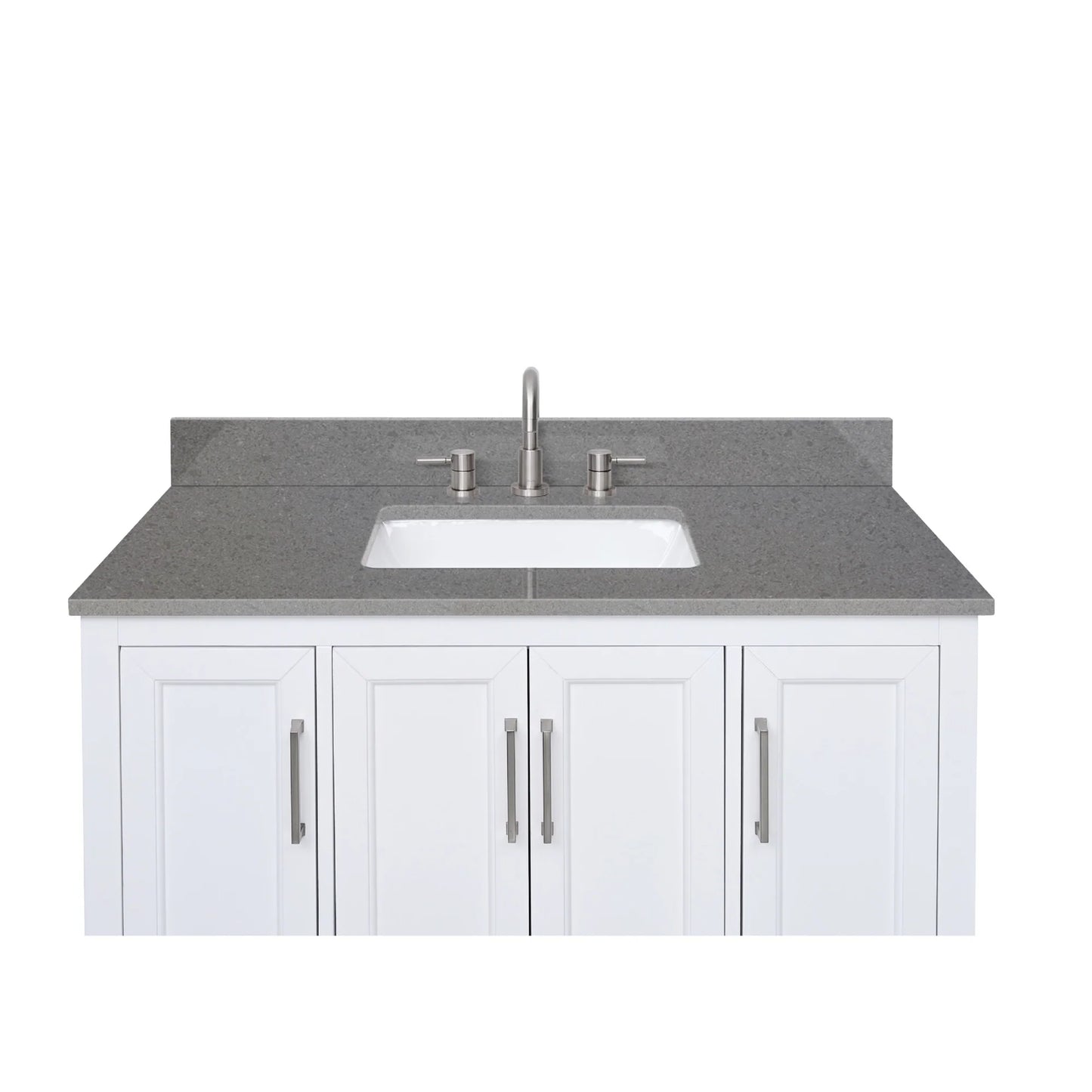 Contrail Matte Grey Quartz Vanity Top