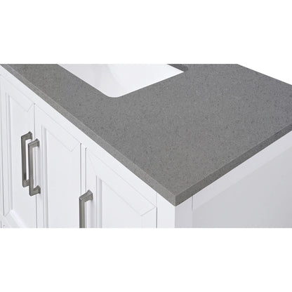 Contrail Matte Grey Quartz Vanity Top