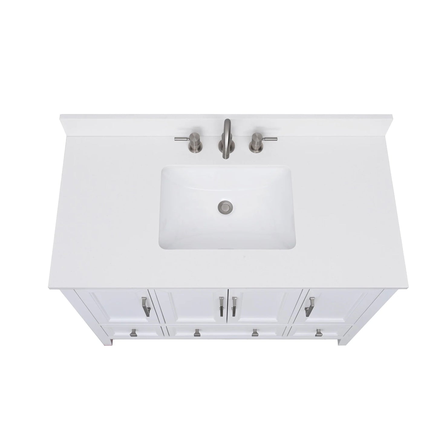 Everest White Quartz Vanity Top