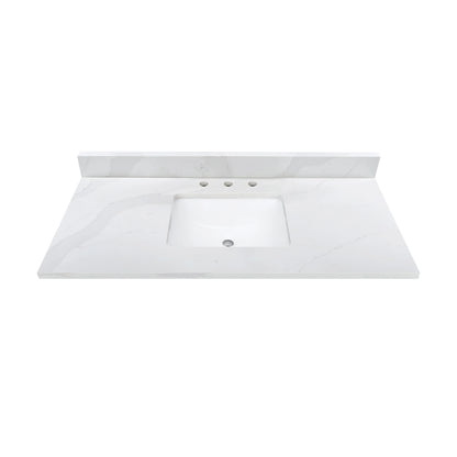 Calacatta White Quartz Vanity Top