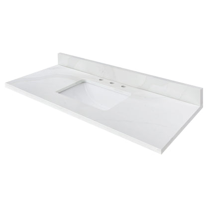 Calacatta White Quartz Vanity Top