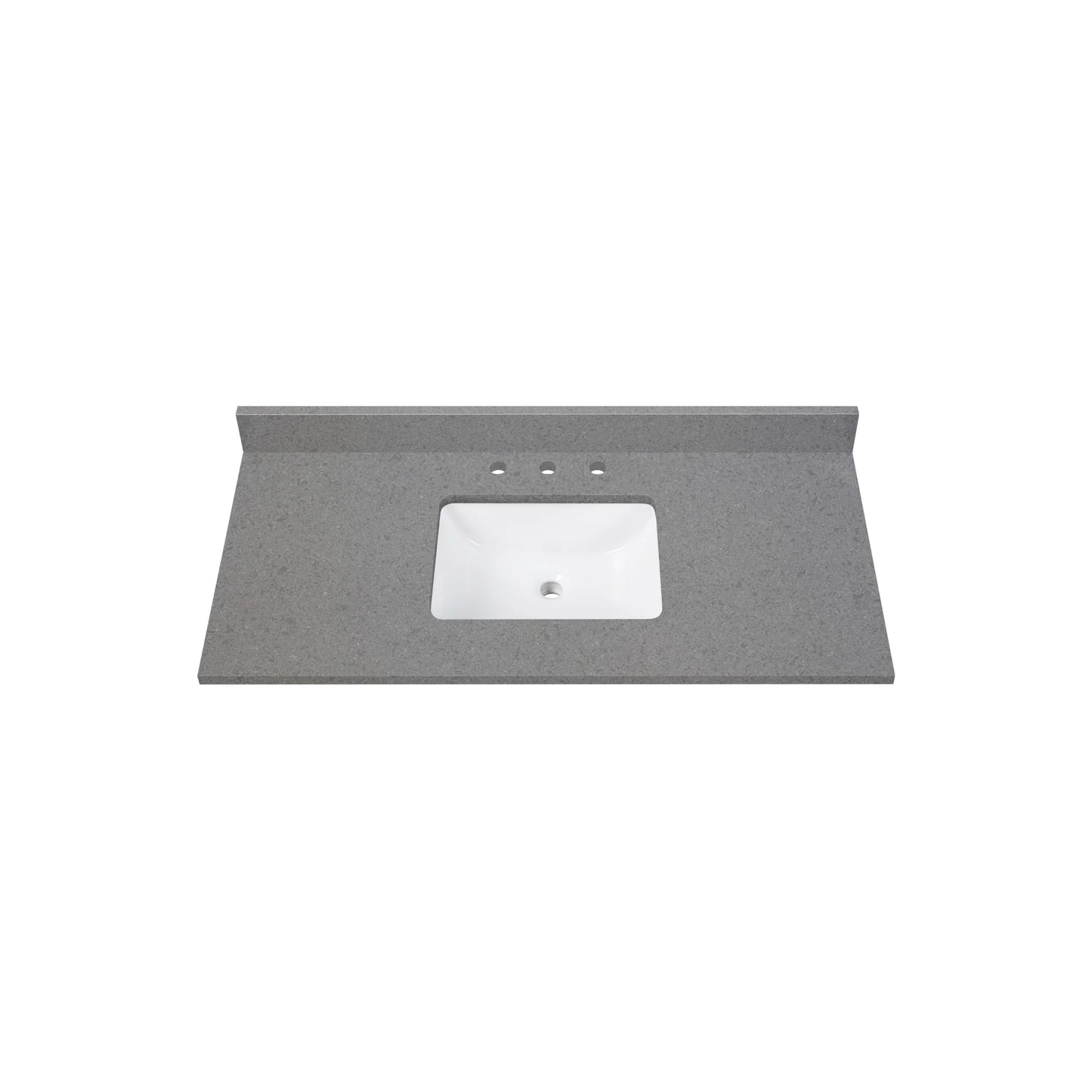 Contrail Matte Grey Quartz Vanity Top