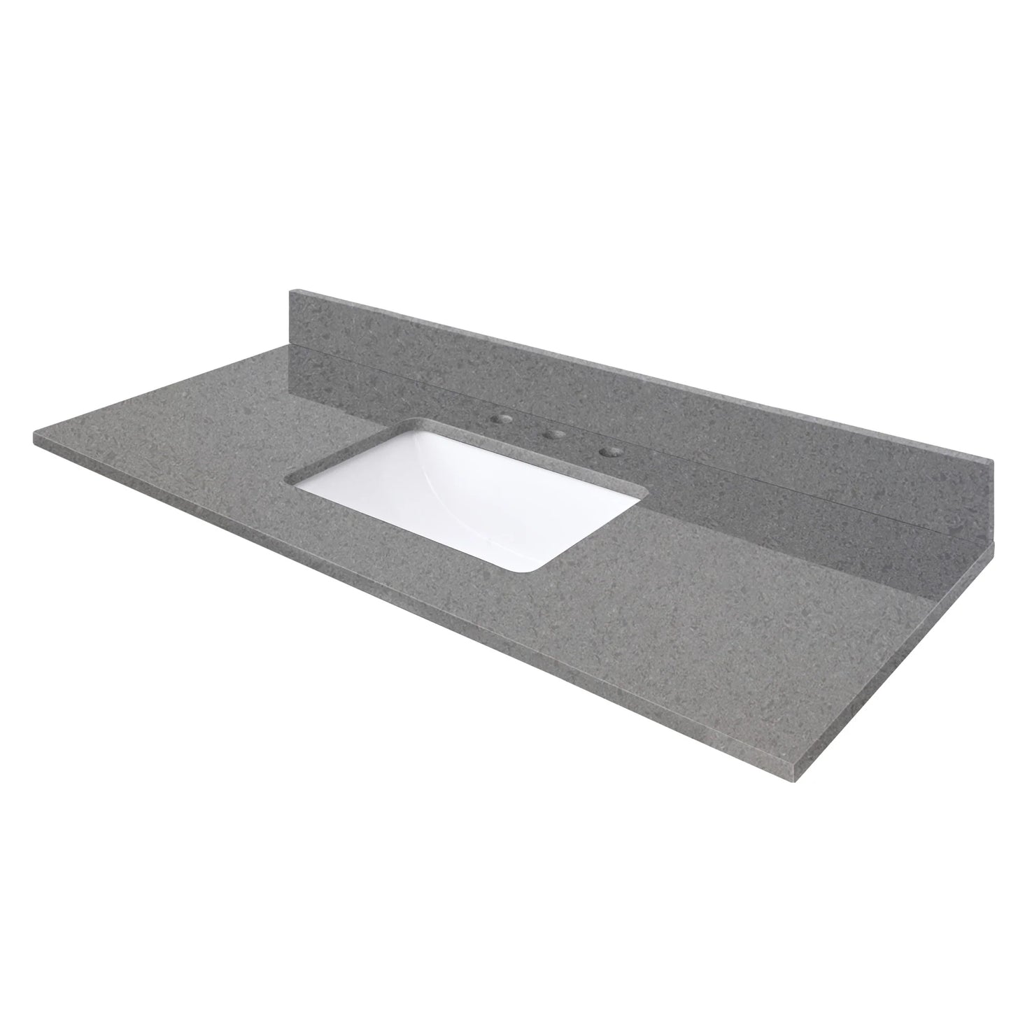 Contrail Matte Grey Quartz Vanity Top