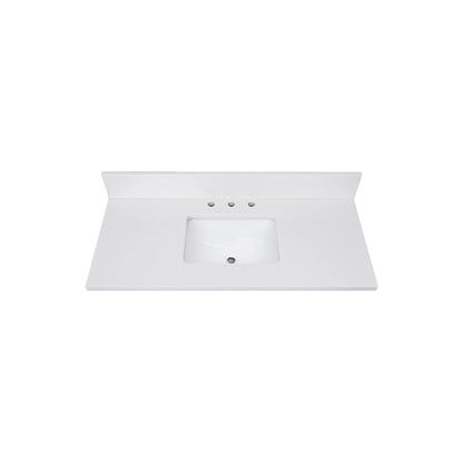 Everest White Quartz Vanity Top