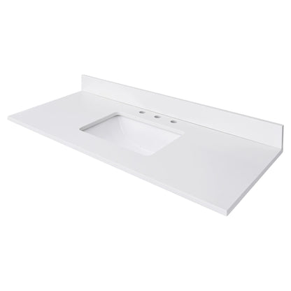 Everest White Quartz Vanity Top