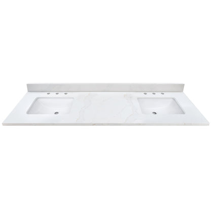 Calacatta White Quartz Vanity Top