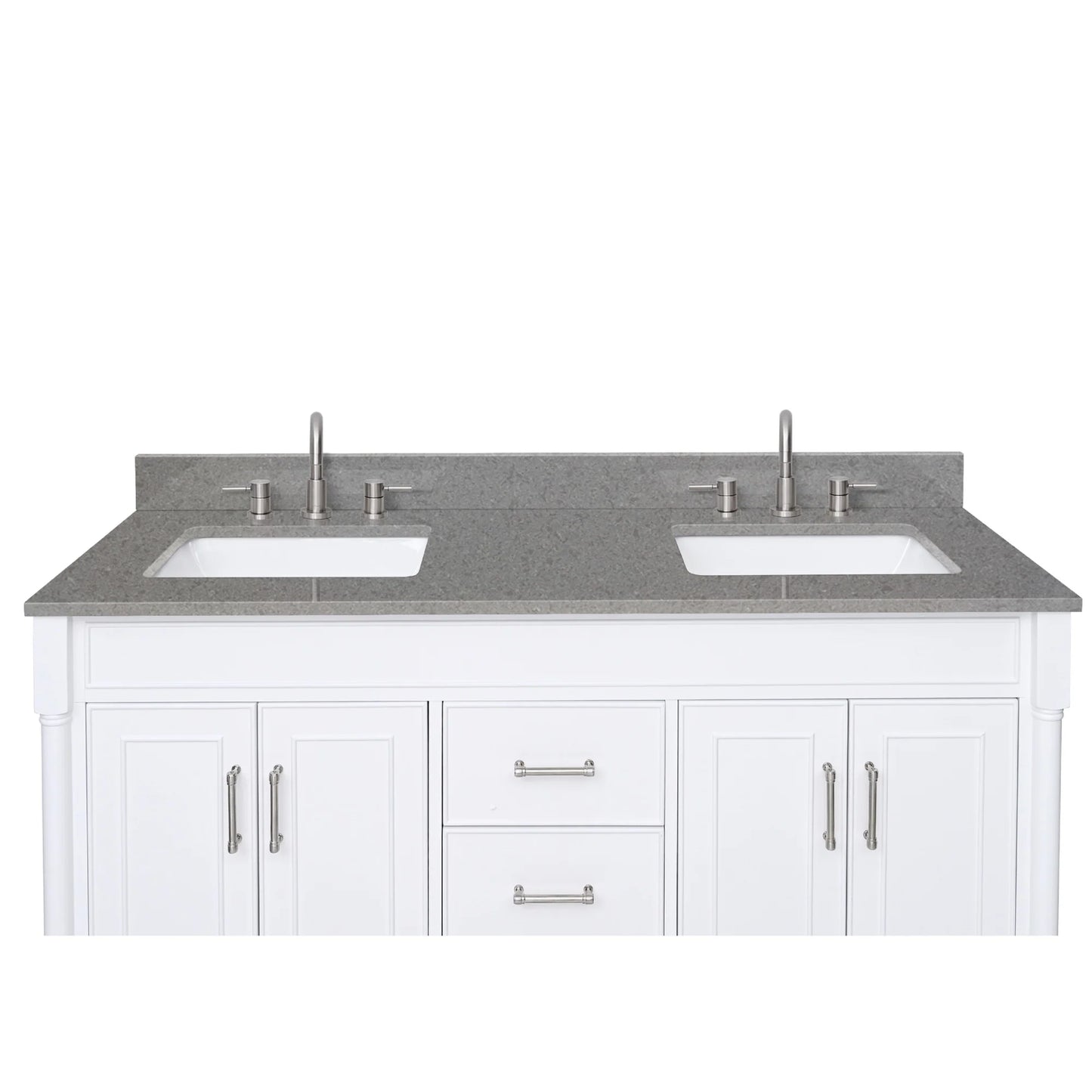 Contrail Matte Grey Quartz Vanity Top