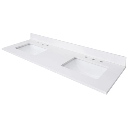 Everest White Quartz Vanity Top