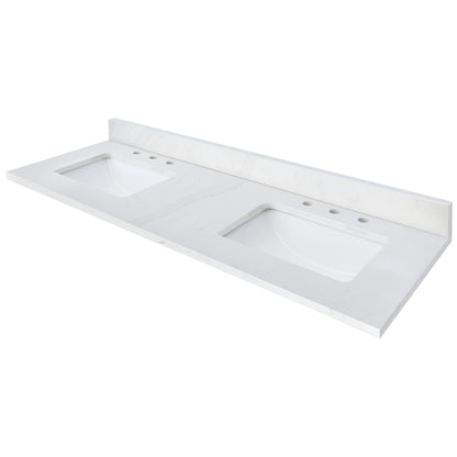 Calacatta White Quartz Vanity Top