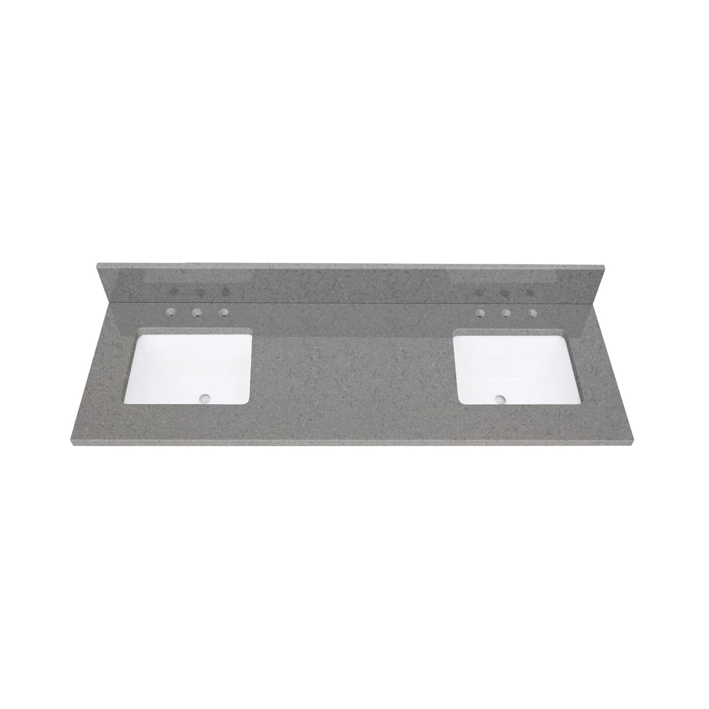 Contrail Matte Grey Quartz Vanity Top