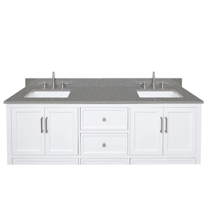 Contrail Matte Grey Quartz Vanity Top