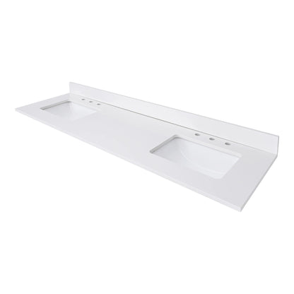 Everest White Quartz Vanity Top